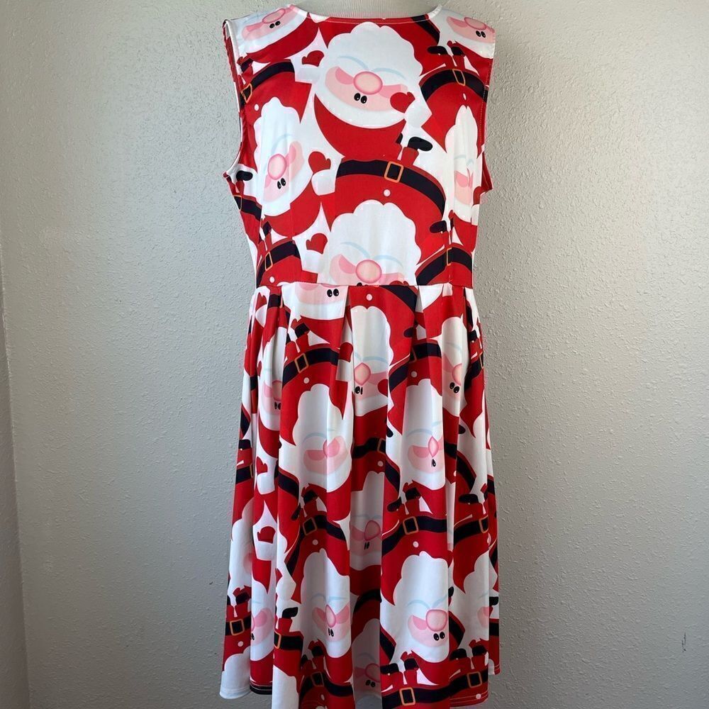Sleeveless Santa Midi Dress Size L EUC